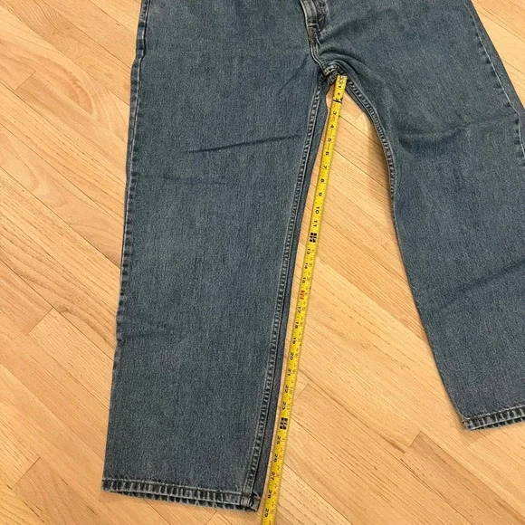 Levis 550 Relaxed Fit Mens Jeans 42x30 Medium Wash Denim Cotton 550-0216 Y2K - Picture 6 of 12